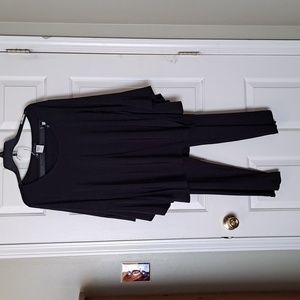 2 Piece Womens Black Pant Outfit